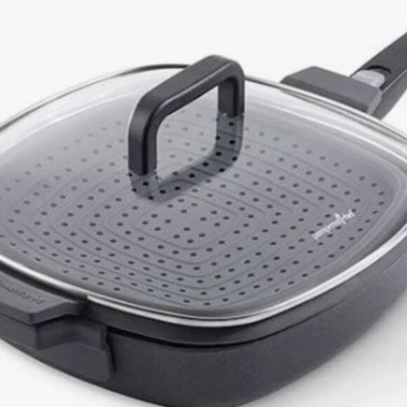 READY TO SHIP!!!! Pampered Chef SIGNATURE NONSTICK SAUTE & STEAM PAN #100368 - Picture 2 of 5